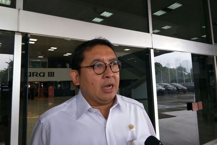 Wakil Ketua DPR Fadli Zon di kompleks parlemen, Selasa (22/1/2019). 