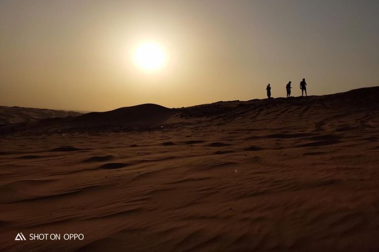 Gurun pasir di Dubai, Uni Emirat Arab.