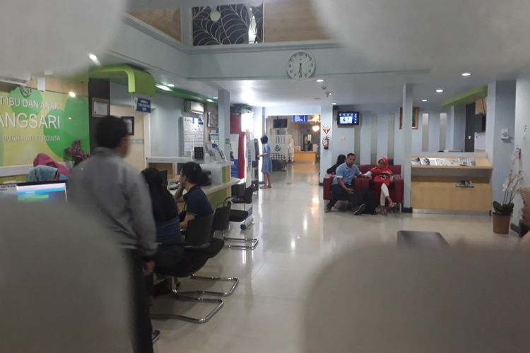 Rumah sakit Ibu dan Anak Kendangsari Surabaya, tempat Arumi Bachsin dirawat, Selasa (18/2/2019)