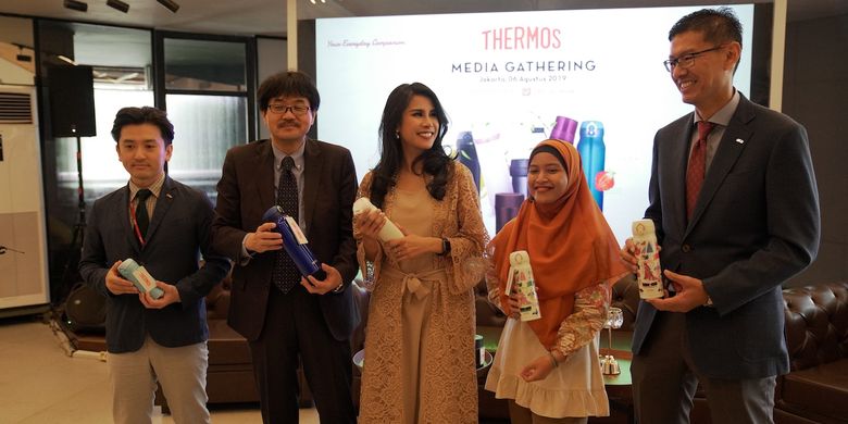 Media gathering dan peluncuran tumbler Thermos di Jakarta (6/8/2019).