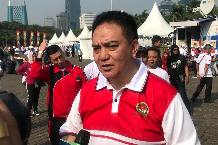 Kepala Divisi Humas Polri Irjen M. Iqbal saat ditemui di Lapangan Silang Monas, Jakarta Pusat, Minggu (7/7/2019).