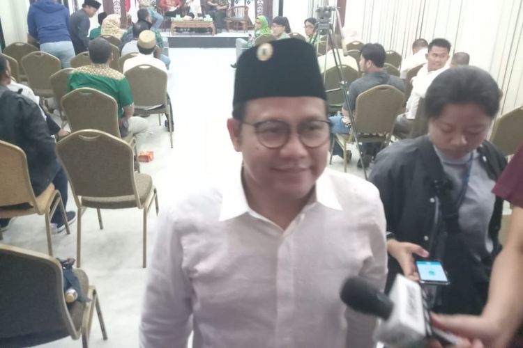Ketua Umum PKB Muhaimin Iskandar saat ditemui di Kantor DPP PKB, Jakarta, Sabtu (21/7/2018).