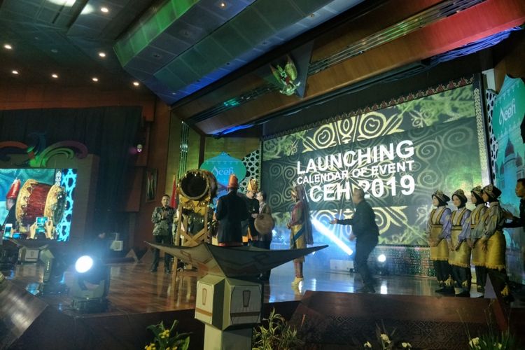 Peluncuran CoE 2019 Aceh di Gedung Sapta Pesona, Kementerian Pariwisata, Jumat (22/3/2019).