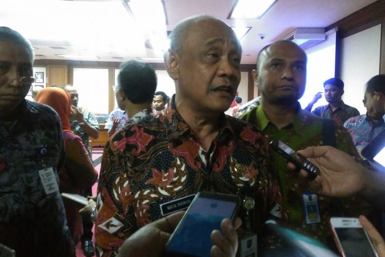 Direktur Jenderal Bina Pemerintahan Desa Kementerian Dalam Negeri (Kemendagri) Nata Irawan di Jakarta, Kamis (3/8/2017).