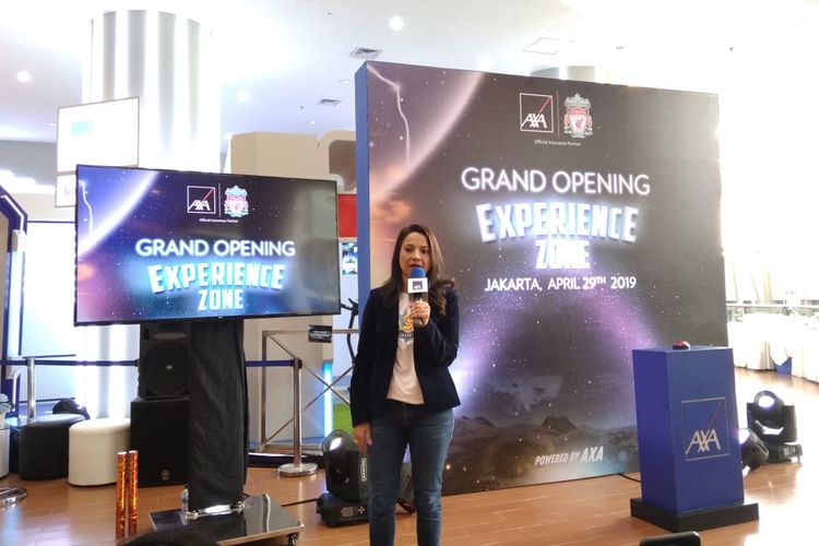 Niharika Yadav, CEO AXA Finansial Indonesia dalam peluncuran AXA Experience Zone di Jakarta, Senin (29/4/2019)