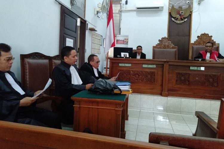 Sidang Praperadilan Dengan Terdakwa Kasus Makar, Eggi Sudjana di Pengadilan Negeri Jakarta Selatan, Rabu (29/5/2019)