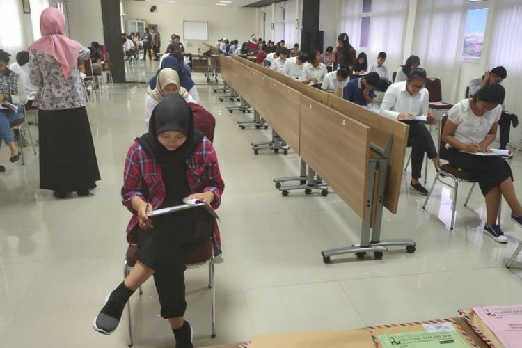 Tes kemampuan akademik calon mahasiswa Politeknik Pekerjaan Umum (PU) Semarang tahun akademik 2019/2020.