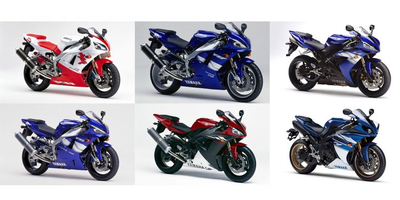 Generasi Yamaha R1 selama 20 tahun