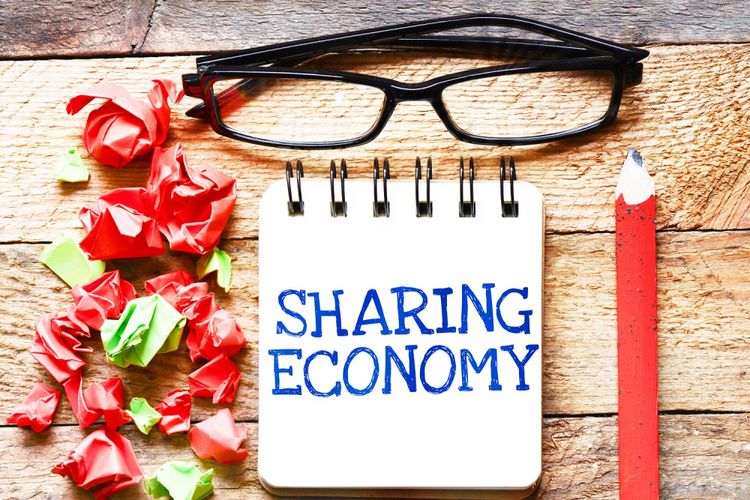 Ilustrasi ekonomi berbagi (sharing economy)