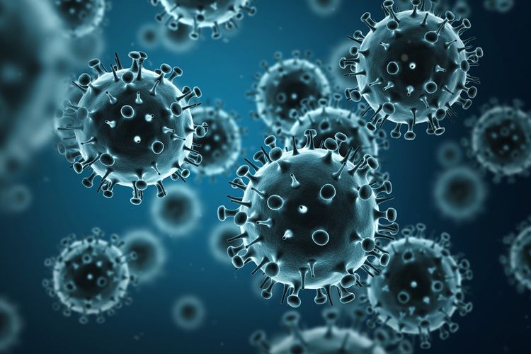 Ilustrasi virus flu