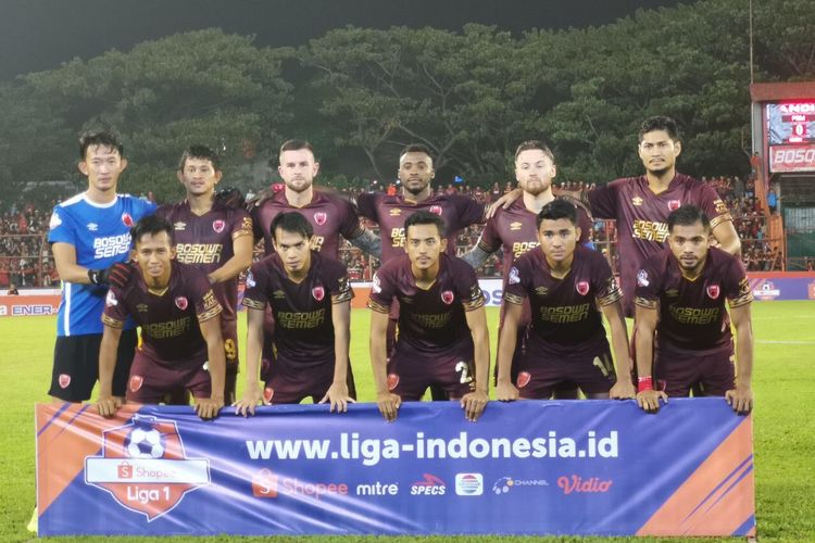 Skuad PSM Makassar pada laga versus Badak Lampung FC, 24 Mei 2019. 