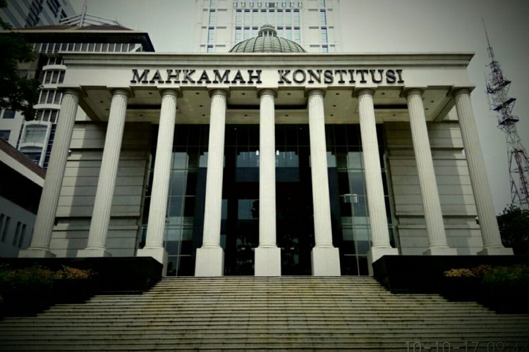 Gedung Mahkamah Konstitusi (MK), Jakarta Pusat. Gambari diambil pada Selasa (10/10/2017).