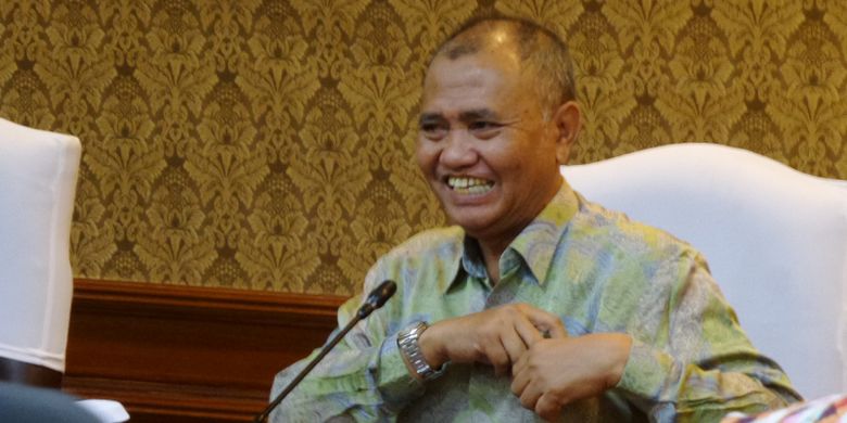 Ketua KPK Agus Rahardjo di Gedung Kementerian PAN RB Jakarta, Jumat (31/3/2017).