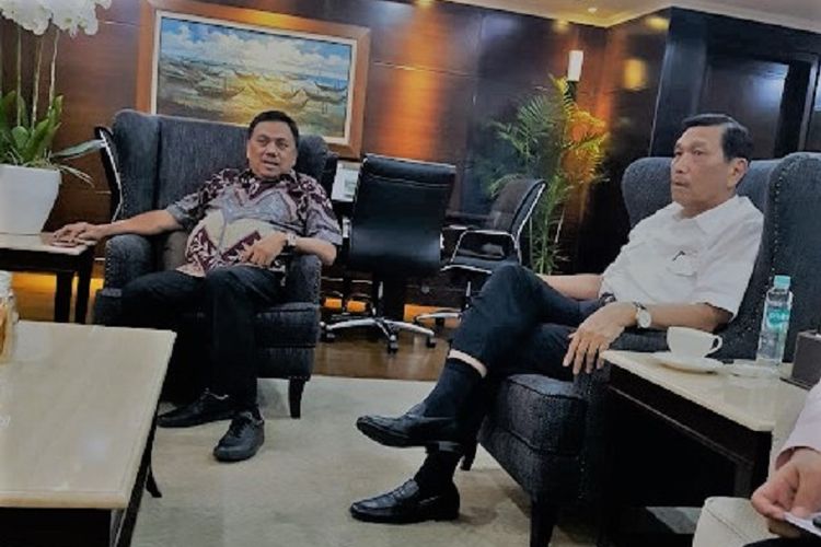 Gubernur Sulawesi Utara Olly Dondokambey bertemu Menko Maritim Luhut Binsar Panjaitan, Selasa (10/7/2018)