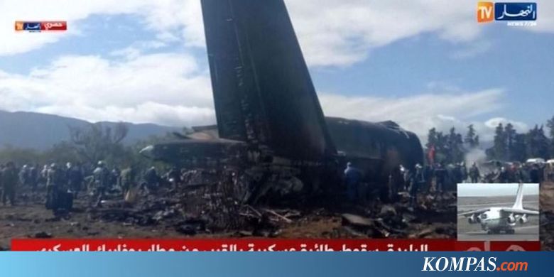 Pesawat Militer di Aljazair Jatuh Sesaat Setelah Lepas Landas
