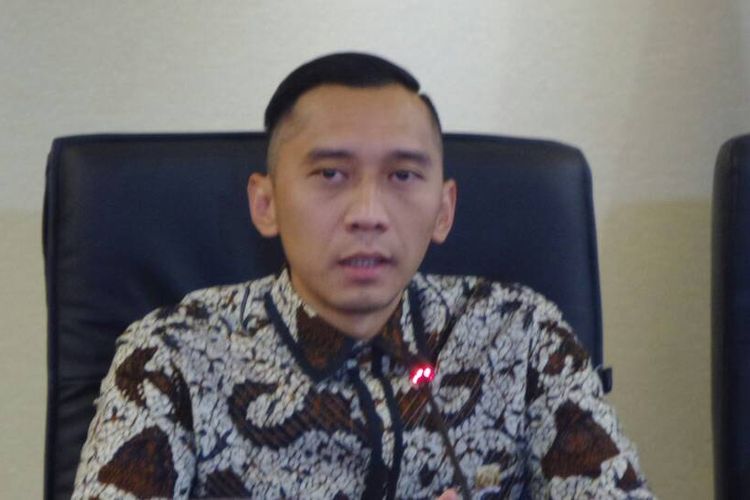 Ketua Fraksi Partai Demokrat di DPR, Edhie Baskoro Yudhoyono (Ibas) di Kompleks Parlemen, Senayan, Jakarta, Kamis (27/4/2017).