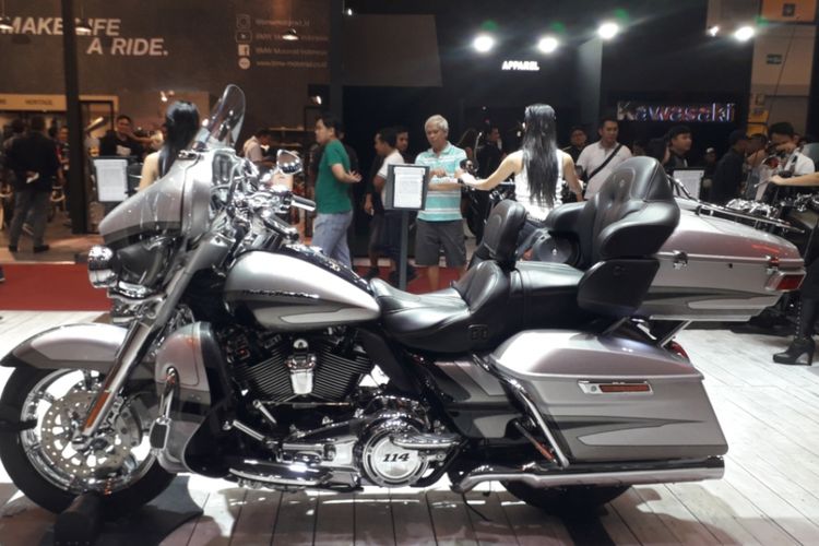 Harley Davidson CVO Limited yang dipamerkan pada gelaran GIIAS 2018.