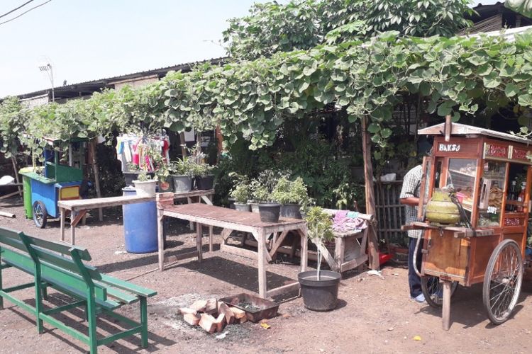 Suasana di Kampung Akuarium, Jakarta Utara, Selasa (19/2/2019) siang.