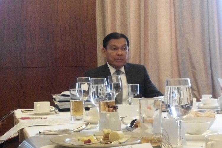 CEO Citibank NA Indonesia Batara Sianturi dalam media briefing di Hotel Ritz Carlton Pacific Place, Senin (14/7/2017).