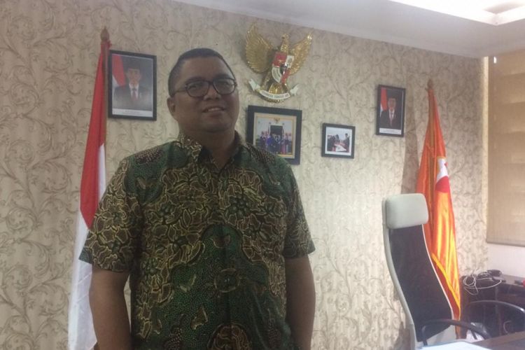 Anggota Bawaslu RI, Fritz Edward saat ditemui di Kantor Bawaslu RI, Jakarta Pusat, Kamis (11/10/2018).