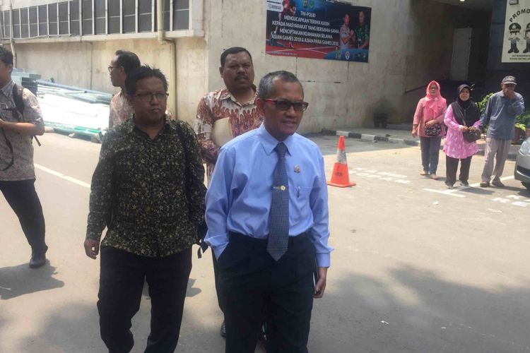 Ketua Komisi Yudisial (KY), Jaja Ahmad Jayus, di Ditreskrimum Polda Metro Jaya, Rabu (5/12/2018).