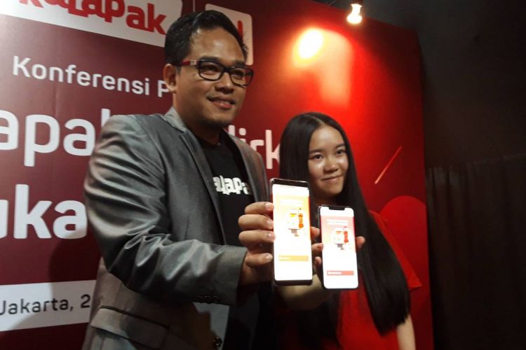 Head of Payment and Financial Services Bukalapak Destya Danang Pradityo dan Direktur Akulaku Finance Indonesia Syeki Liang, Rabu (24/10/2018).