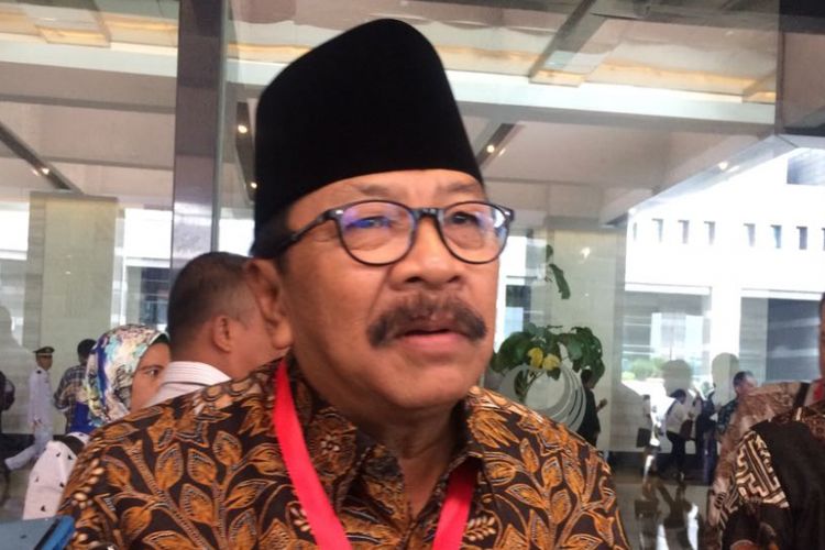 Ketua DPD Demokrat Jawa Timur, Soekarwo ketika ditemui di hotel Bidakara, Jakarta, Rabu (7/2/2018). 