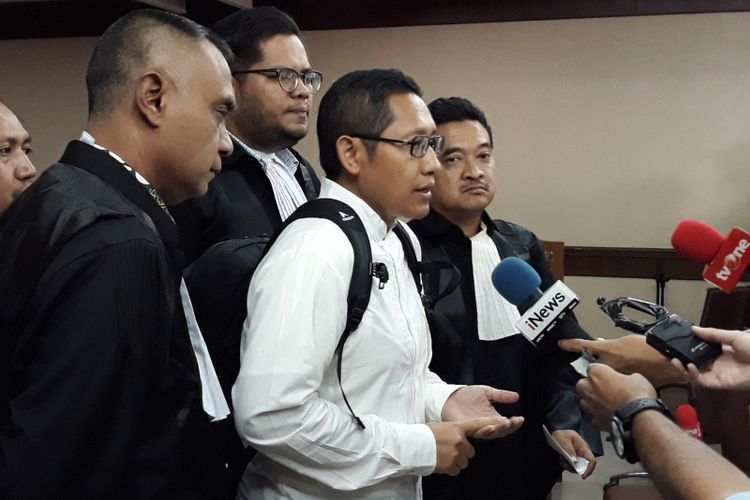 Anas Urbaningrum mengajukan peninjauan kembali di Pengadilan Tipikor Jakarta, Kamis (24/5/2018).