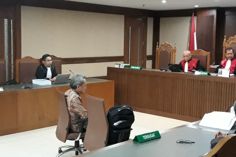 Mantan petinggi Lippo Group, Eddy Sindoro di Pengadilan Tipikor Jakarta, Senin (4/3/2019).