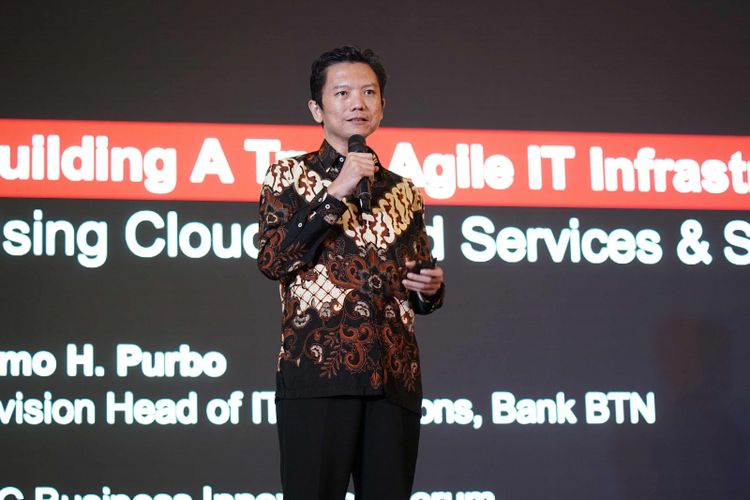 Division Head of IT and Operations PT Bank Tabungan Negara (Persero) Tbk (Bank BTN) Bimo H. Purbo di IDC Indonesian Bussiness Forum 2018 Jakarta, Kamis (15/11/2018)