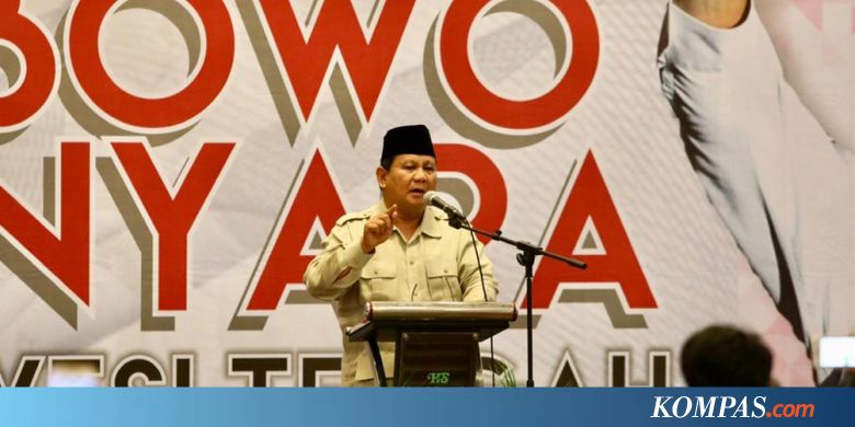 Besok, Prabowo Bacakan Pidato Kebangsaan Berjudul "Indonesia Menang"