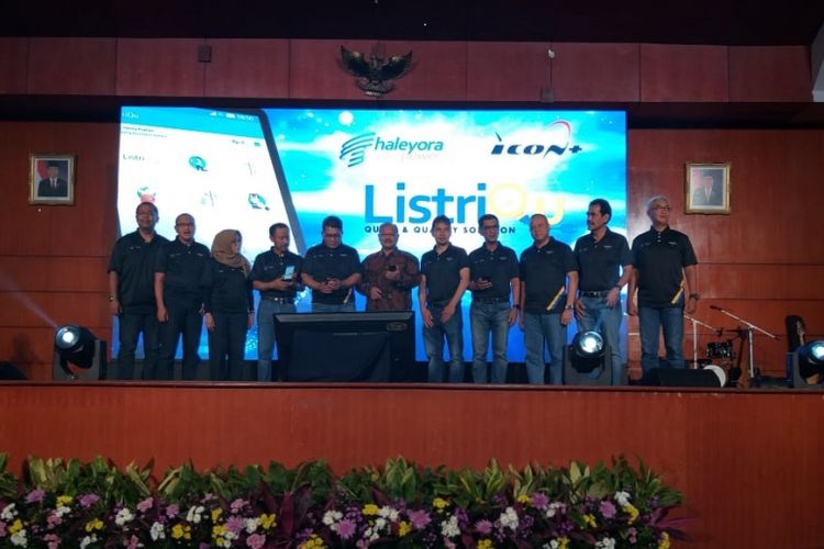 PT Haleyora Power meluncurkan aplikasi bernama ListriQu di Jakarta, Minggu (17/2/2019)