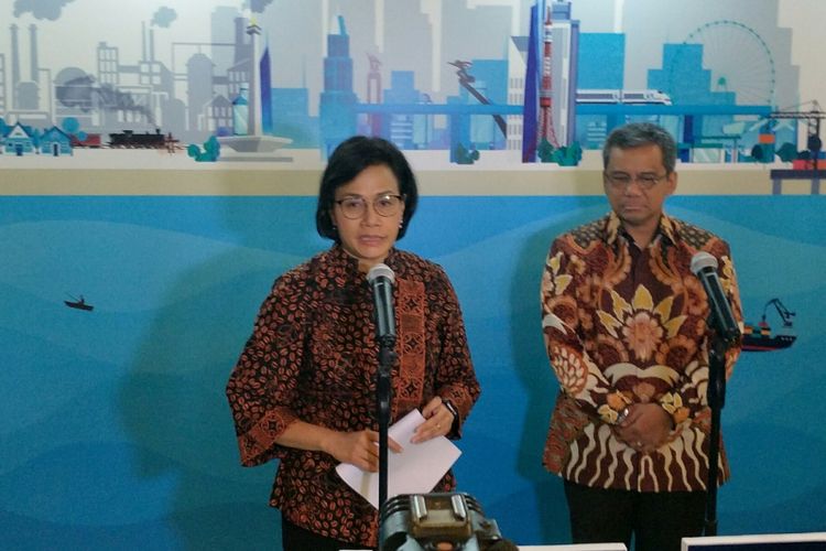 Menteri Keuangan Sri Mulyani di Nusa Dua, Bali, Kamis (6/12/2018)