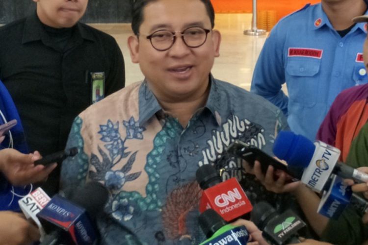 Wakil Ketua Umum Partai Gerindra Fadli Zon saat ditemui di Kompleks Parlemen, Senayan, Jakarta, Senin (23/4/2018).