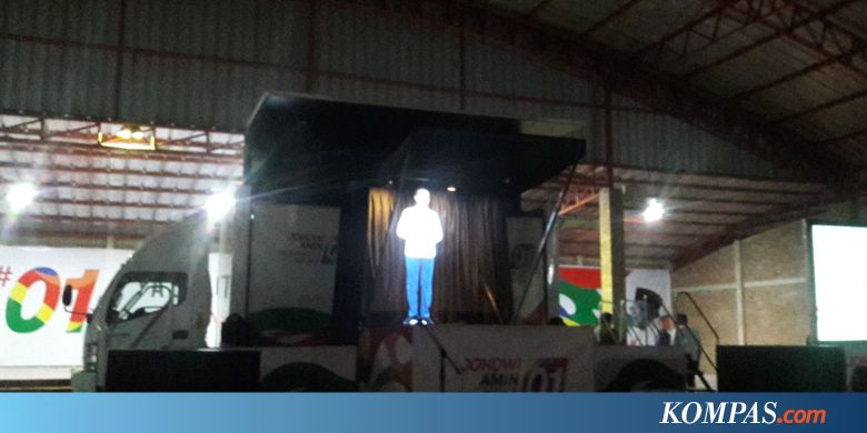 Kampanye di Lebak, Jokowi Tampil Dalam Bentuk Hologram