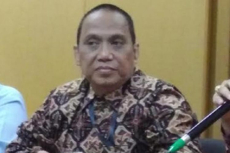 Indriyanto Seno Adji saat masih menjabat pimpinan sementara Komisi Pemberantasan Korupsi.