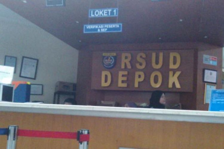 Salah satu loket di RSUD Depok, Jalan Muchtar, Sawangan, Depok, Kamis (11/9/2014).
