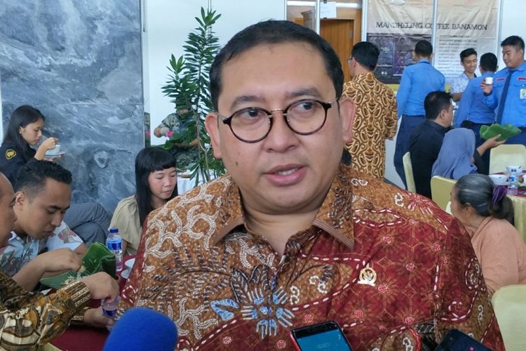 Wakil Ketua DPR RI Fadli Zon saat ditemui di Kompleks Parlemen, Senayan, Jakarta, Jumat (27/4/2018).