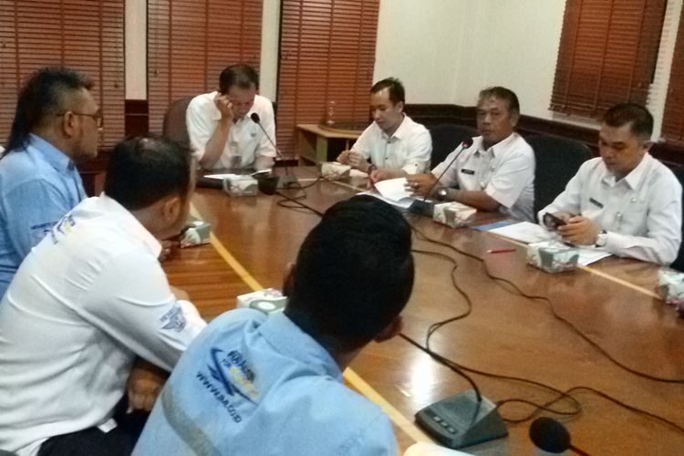 Rapat koordinasi MXGP 2018 di kantor gubernur Kepulauan Bangka Belitung.