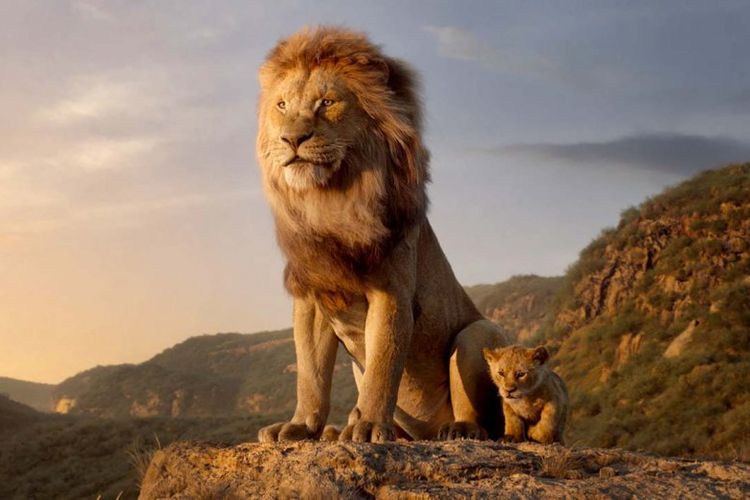 Salah satu potongan adegan remake animasi The Lion King produksi Disney.