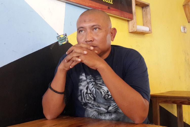 Manajer Persekam Metro FC Bambang Suryo saat ditemui di Kota Malang, Kamis (27/12/2018)