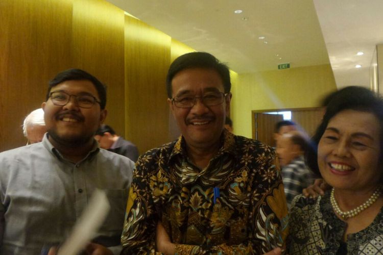 Gubernur DKI Jakarta Djarot Saiful Hidayat dalam acara peluncuran buku Ahok di Mata Mereka di Hotel Pullman, Jakarta Pusat, Rabu (19/7/2017).