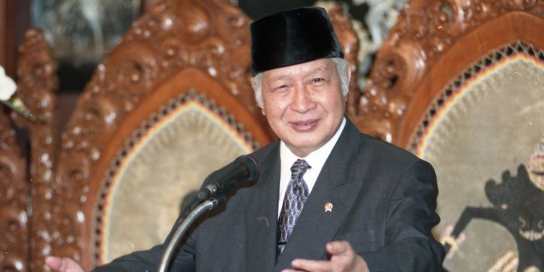 Presiden Soeharto. Gambar diambil pada 15 Januari 1998.