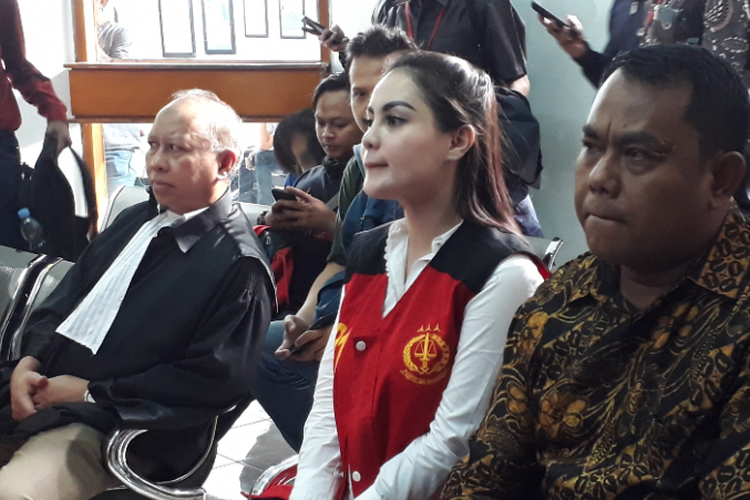 Artis Jennifer Dunn menjalani sidang tuntutan dalam kasus penyalahgunaan narkotika di Pengadilan Negeri Jakarta Selatan, Kamis (24/5/2018).