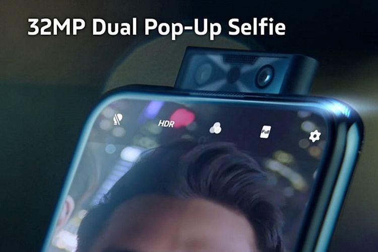 Kamera selfie ganda Vivo V17 Pro dengan mekanisem pop-up