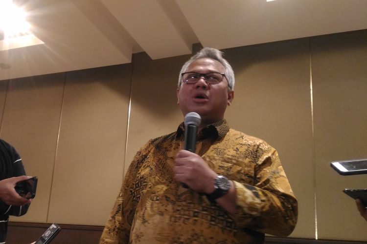 Ketua KPU Arief Budiman saat ditemui di Hotel Sultan, Jakarta, Rabu (13/3/2019). 