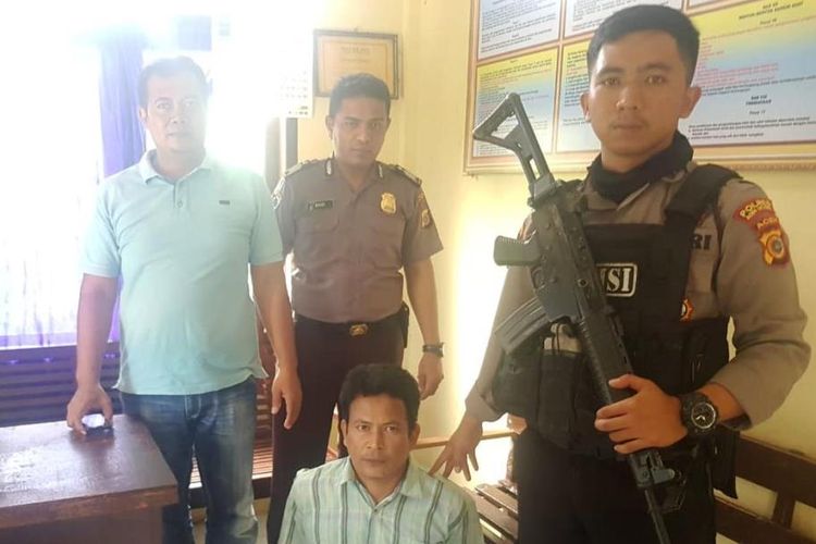 Satu narapidana kabur dari Rutan Lhoksukon berhasil diamankan Tim Polsek Samudera, Jumat, (21/6/2019)