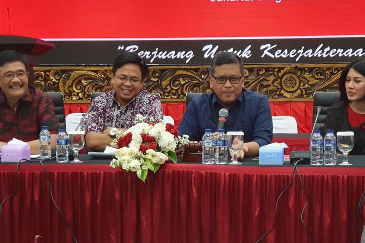 Diskusi jelang kongres di Kantor DPP PDI-P, Jakarta, Sabtu (3/7/2019). 
