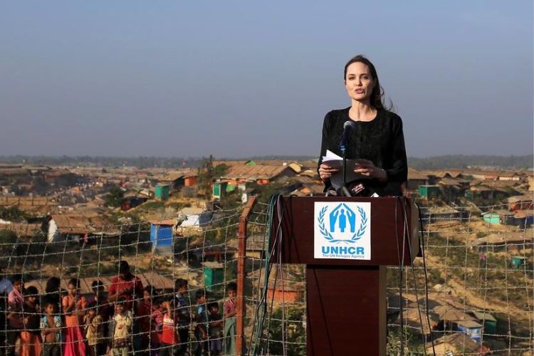 Angelina Jolie kunjungi pengungsi Rohingya di Bangladesh