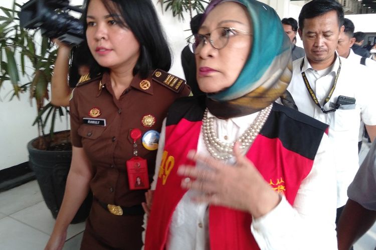 Ratna Sarumpaet di Pengadilan Negeri Jakarta Selatan Untuk Jalani Sidang Kasus Penyebaran Berita Hoaks, Selasa (23/4/2019)